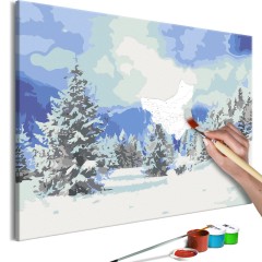 Artgeist Malen nach Zahlen - Snow Christmas Trees