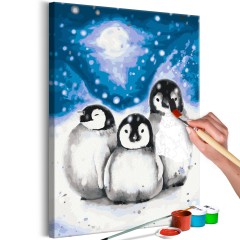 Artgeist Malen nach Zahlen - Three Penguins