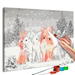 Artgeist Malen nach Zahlen - Winter Bunnies