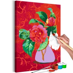 Artgeist Malen nach Zahlen - Bouquet in a Purple Vase