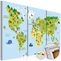 Artgeist Korkbild - Children's World [Cork Map]