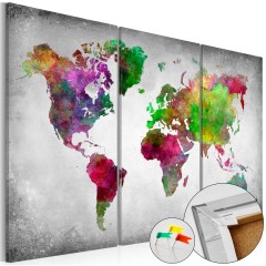Artgeist Korkbild - Diversity of World [Cork Map]