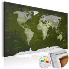 Artgeist Korkbild - Malachite World [Cork Map]