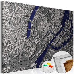 Artgeist Korkbild - Copenhagen Center [Cork Map]