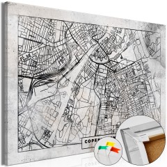 Artgeist Korkbild - Copenhagen Plan [Cork Map]