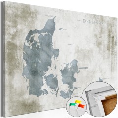 Artgeist Korkbild - Scandinavian Blue [Cork Map]