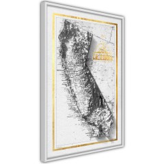 Poster - Isometric Map: California [Poster]