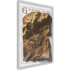 Poster - Isometric Map: Graian Alps [Poster]