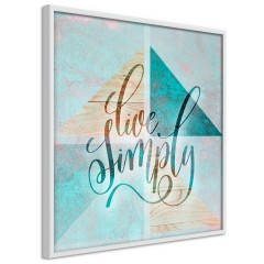 Poster - Live Simply (Square) [Poster]