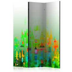Artgeist 3-teiliges Paravent - Abstract City [Room Dividers]