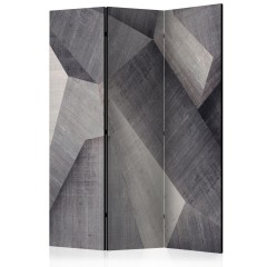 Artgeist 3-teiliges Paravent - Abstract concrete blocks [Room Dividers]