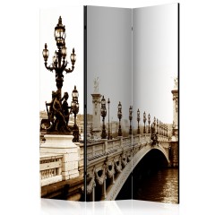 Artgeist 3-teiliges Paravent - Alexander III Bridge, Paris [Room Dividers]