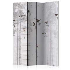 Artgeist 3-teiliges Paravent - Birds on Boards [Room Dividers]