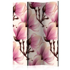 Artgeist 3-teiliges Paravent - Blooming Magnolias [Room Dividers]