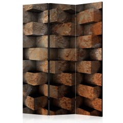 Artgeist 3-teiliges Paravent - Brick  braid  [Room Dividers]
