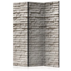 Artgeist 3-teiliges Paravent - Brick Wall: Minimalism [Room Dividers]