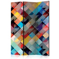 Artgeist 3-teiliges Paravent - Colour Patchwork [Room Dividers]