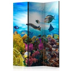 Artgeist 3-teiliges Paravent - Coral reef [Room Dividers]