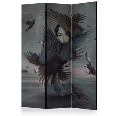 Artgeist 3-teiliges Paravent - Covered in feathers [Room Dividers]