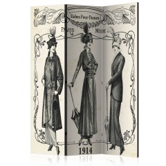 Artgeist 3-teiliges Paravent - Dress 1914 [Room Dividers]