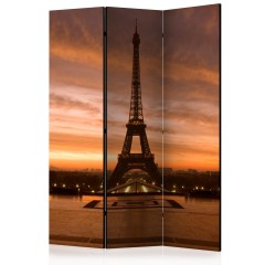 Artgeist 3-teiliges Paravent - Eiffel tower at dawn [Room Dividers]