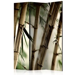 Artgeist 3-teiliges Paravent - Fog and bamboo forest [Room Dividers]