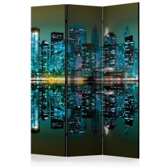 Artgeist 3-teiliges Paravent - Gold reflections - NYC [Room Dividers]