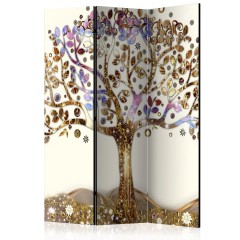 Artgeist 3-teiliges Paravent - Golden Tree [Room Dividers]