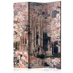Artgeist 3-teiliges Paravent - Heart of Barcelona [Room Dividers]