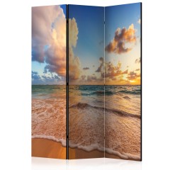 Artgeist 3-teiliges Paravent - Morning by the Sea [Room Dividers]
