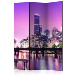 Artgeist 3-teiliges Paravent - Purple Melbourne [Room Dividers]