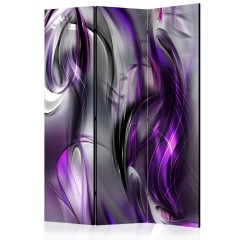 Artgeist 3-teiliges Paravent - Purple Swirls [Room Dividers]