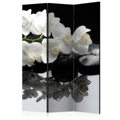 Artgeist 3-teiliges Paravent - Spa, Stones and Orchid [Room Dividers]