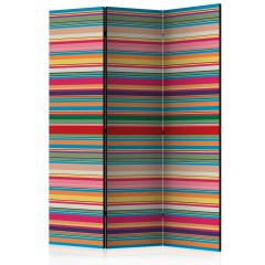 Artgeist 3-teiliges Paravent - Subdued stripes [Room Dividers]