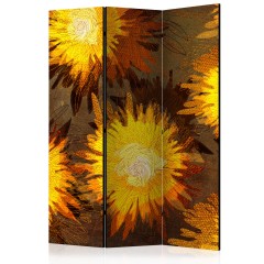 Artgeist 3-teiliges Paravent - Sunflower dance [Room Dividers]