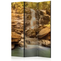 Artgeist 3-teiliges Paravent - Sunny Waterfall [Room Dividers]