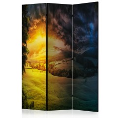 Artgeist 3-teiliges Paravent - Twilight over the Valley [Room Dividers]