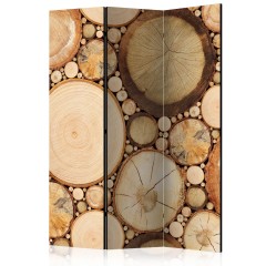 Artgeist 3-teiliges Paravent - Wood grains [Room Dividers]