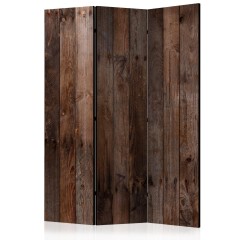 Artgeist 3-teiliges Paravent - Wooden Hut [Room Dividers]