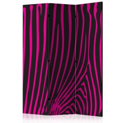 Artgeist 3-teiliges Paravent - Zebra pattern (violet) [Room Dividers]