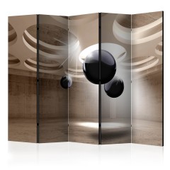 Artgeist 5-teiliges Paravent -  Geometric Glare II [Room Dividers]