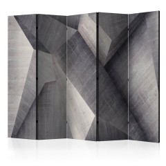 Artgeist 5-teiliges Paravent - Abstract concrete blocks II [Room Dividers]