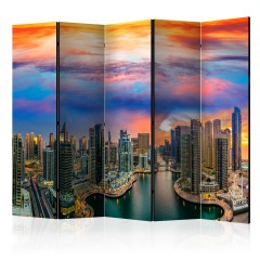 Artgeist 5-teiliges Paravent - Afternoon in Dubai II [Room Dividers]