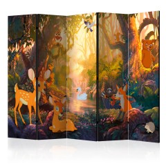 Artgeist 5-teiliges Paravent - Animals in the Forest II [Room Dividers]