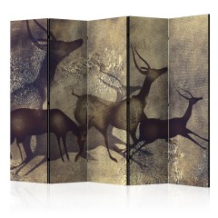 Artgeist 5-teiliges Paravent - Antelopes II [Room Dividers]