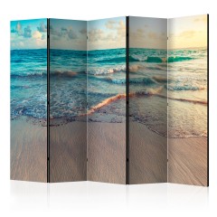 Artgeist 5-teiliges Paravent - Beach in Punta Cana II [Room Dividers]