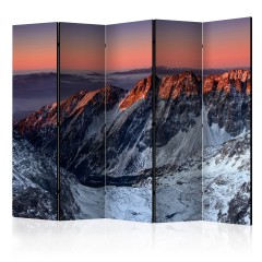 Artgeist 5-teiliges Paravent - Beautiful sunrise in the Rocky Mountains II [Room Dividers]