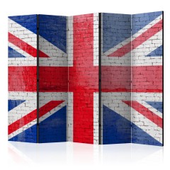 Artgeist 5-teiliges Paravent - British flag II [Room Dividers]