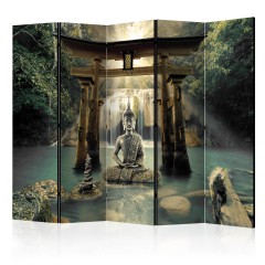 Artgeist 5-teiliges Paravent - Buddha Smile II [Room Dividers]