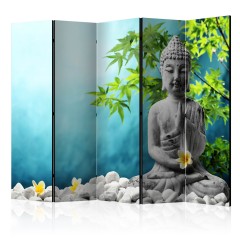 Artgeist 5-teiliges Paravent - Buddha: Beauty of Meditation II [Room Dividers]
